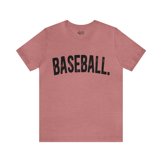 Rustic Design Baseball Adult Unisex Mid-Level T-Shirt