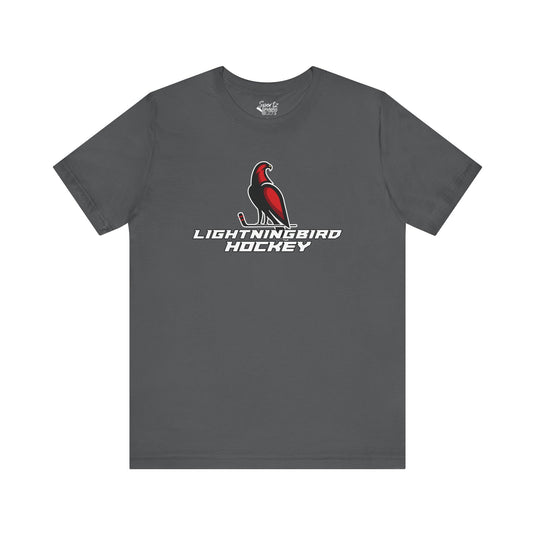 Wheeling Lightningbirds Unisex Adult Mid-Level T-Shirt - Hockey Design