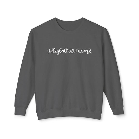 Cancer Collection Pick Your Sport Mom Ribbon & Heart Adult Unisex Premium Crewneck Sweatshirt