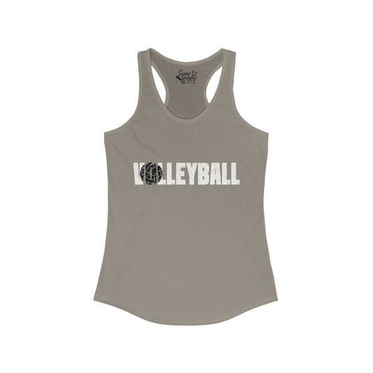 Volleyball Adult Women's Racerback Tank