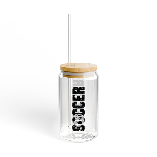 Soccer 16oz Sipper Glass