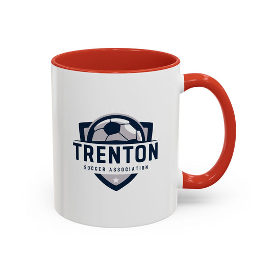 Trenton Soccer Association Accent Coffee Mug