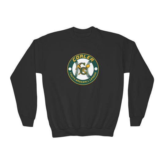 Coaler Youth Baseball Unisex Youth Crewneck Sweatshirt