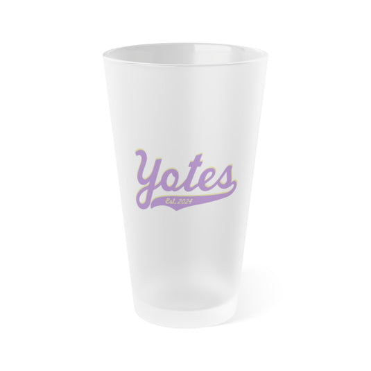 Chewsville Coyotes Frosted Pint Glass 16oz