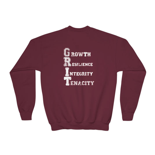 Southern Grit Unisex Youth Crewneck Sweatshirt w/Both Logos