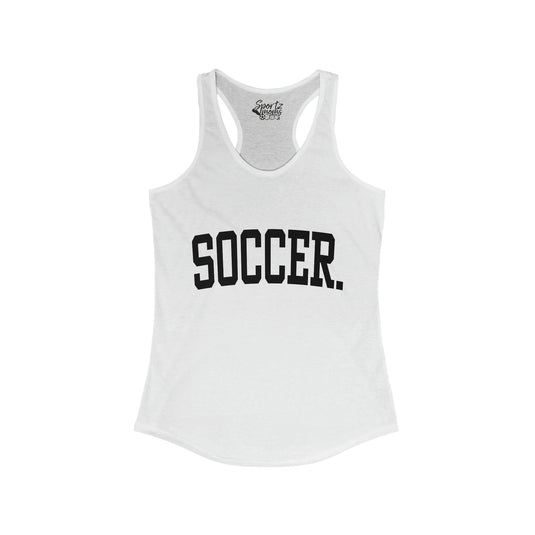 Tall Design Soccer Adult Women's Racerback Tank