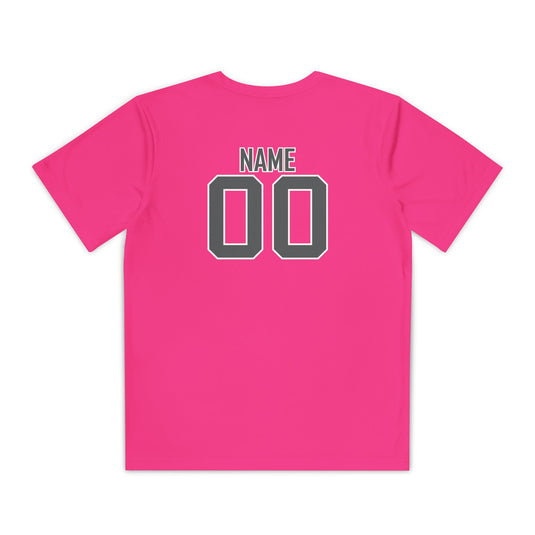 Edgewood Premier FC Unisex Youth Short Sleeve Moisture Wicking T-Shirt - Breast Cancer Awareness