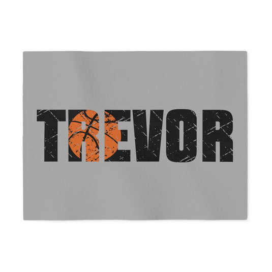 Basketball Sweatshirt Blanket w/Custom Name