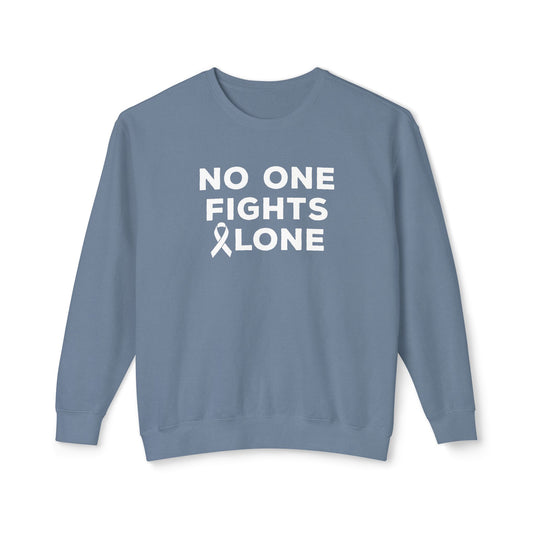 No One Fights Alone Adult Unisex Premium Crewneck Sweatshirt