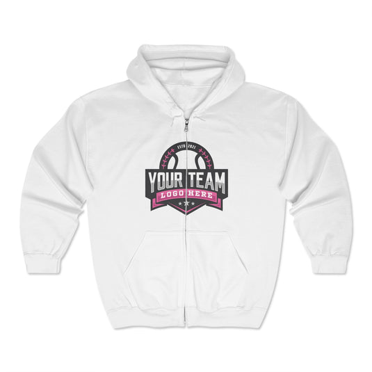 Unisex Adult Full Zip Hooded Sweatshirt - DTG