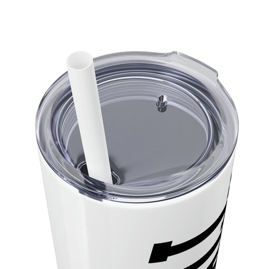 Tall Design Baseball 20oz Skinny Tumbler with Straw in Matte or Glossy
