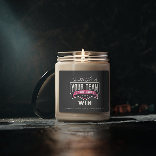 Smells Like A "Team Logo" Win 9 oz Scented Soy Candle - 5 scents to choose from