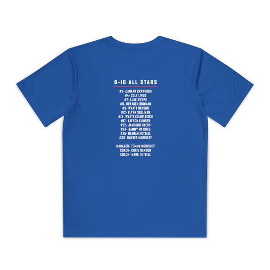 Valley Little League Baseball Unisex Youth Short Sleeve Competitor Moisture Wicking T-Shirt - District Champions