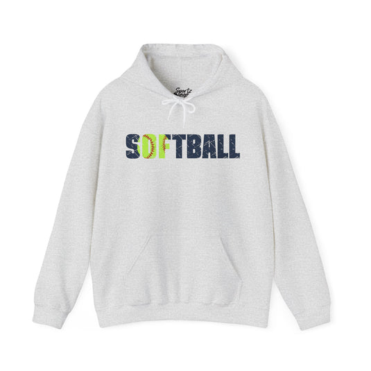 Softball Adult Unisex Hooded Sweatshirt