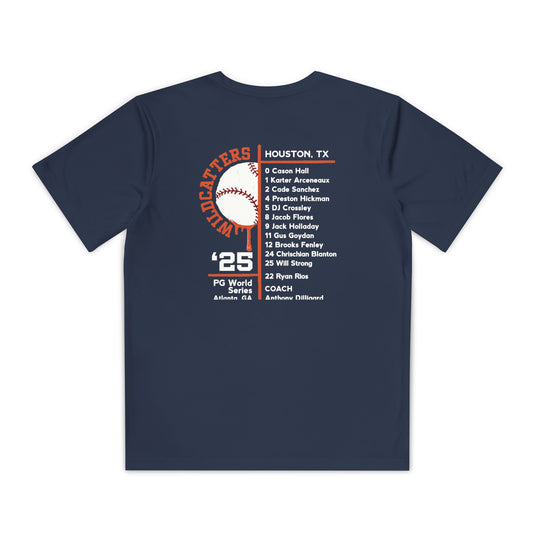Wildcatters World Series 2025 - Youth Moisture Wicking T-Shirt