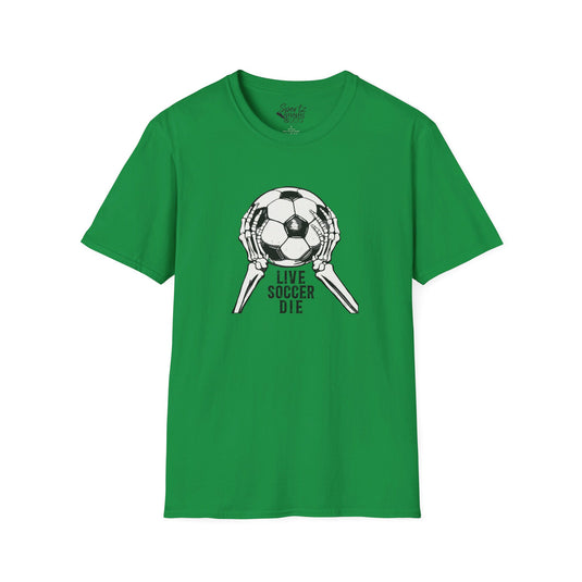 Live Soccer Die Adult Unisex T-Shirt