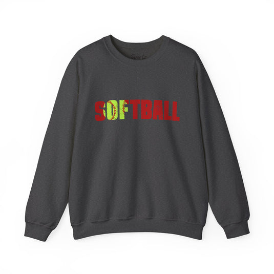 Softball Adult Unisex Crewneck Sweatshirt