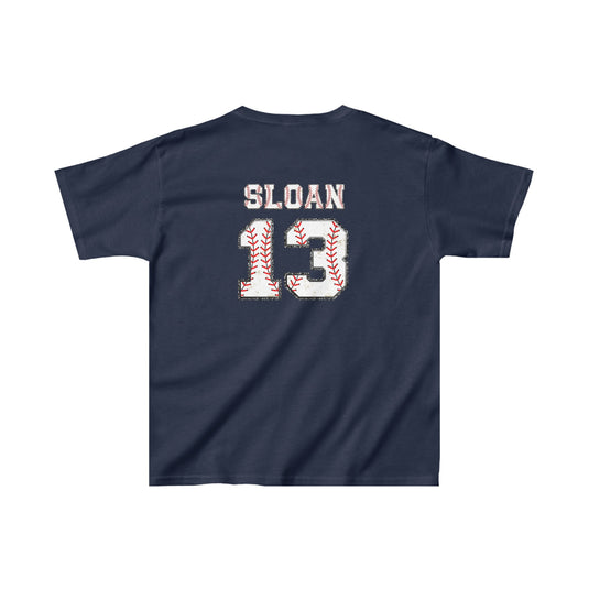 Iron Knights Youth Unisex T-Shirt w/Flag Design & Name and Number on Back