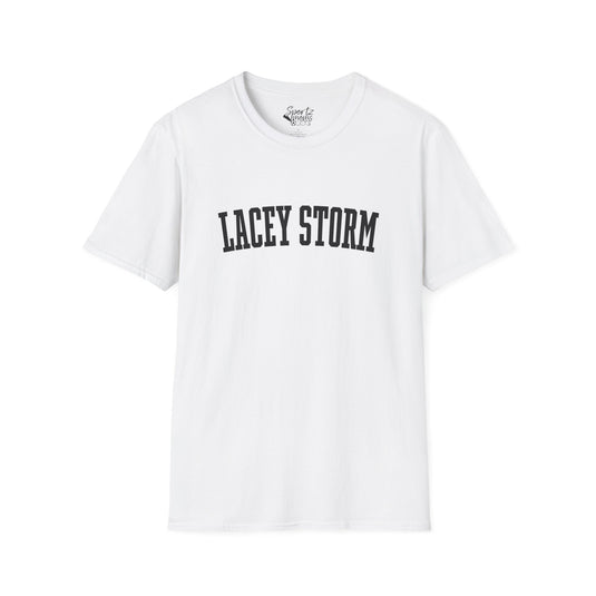 Lacey Storm Unisex Adult T-Shirt - Plain Text Design