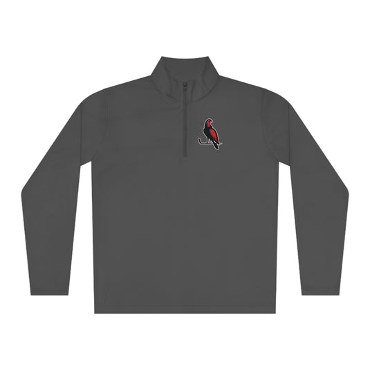 Wheeling Lightningbirds Unisex Adult Long Sleeve Quarter-Zip Pullover - Bird Logo Only