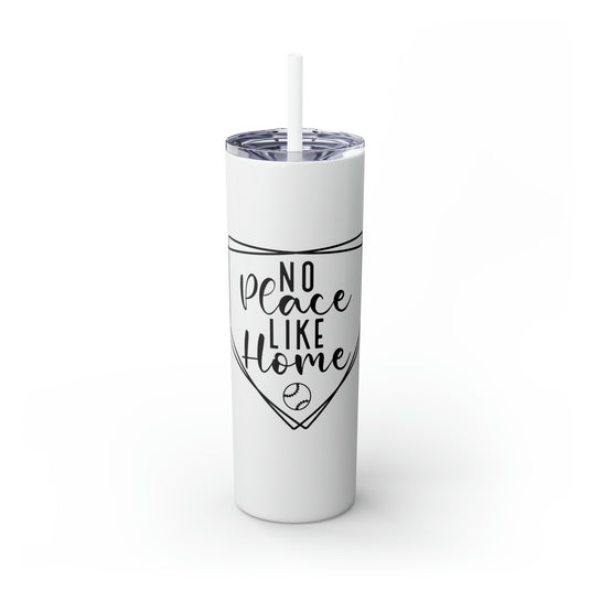 No Place Like Home V2 Baseball 20oz Skinny Tumbler with Straw in Matte or Glossy