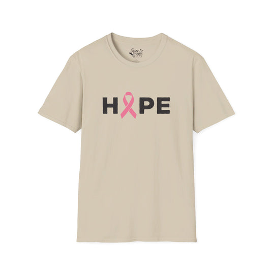 Hope Cancer Ribbon Adult Unisex T-Shirt