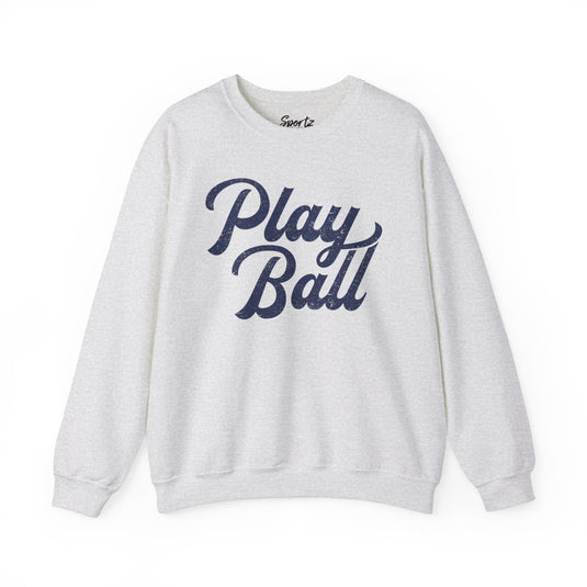 Play Ball Baseball Adult Unisex Crewneck Sweatshirt
