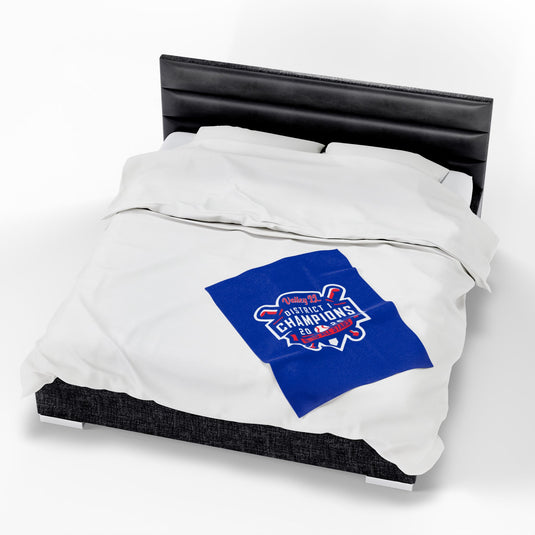 Valley Little League Velveteen Plush Blanket - District Champions