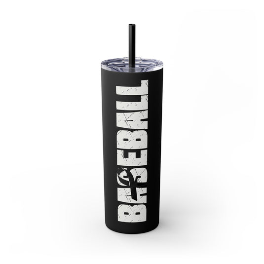 Cancer Ribbon Pick Your Sport 20oz Skinny Tumbler with Straw