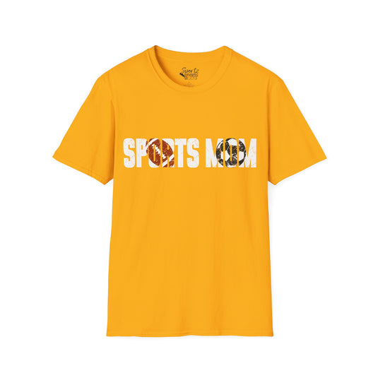 Sports Mom w/Football & Soccer Ball Adult Unisex T-Shirt