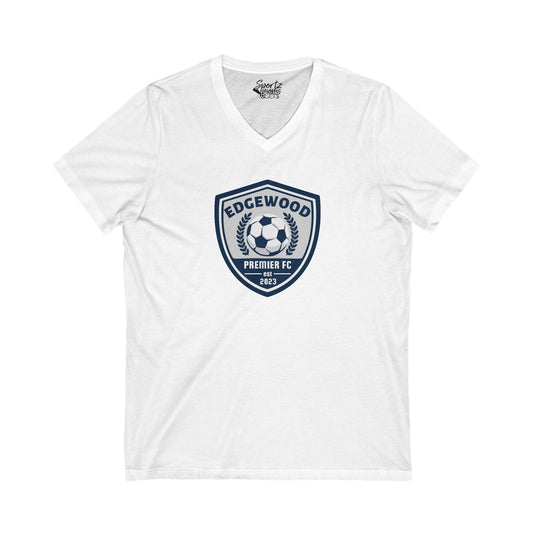 Edgewood Premier FC Unisex Adult Women's V-Neck T-Shirt
