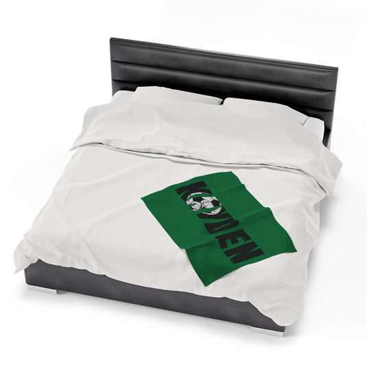 Soccer Plush Blanket w/Custom Name