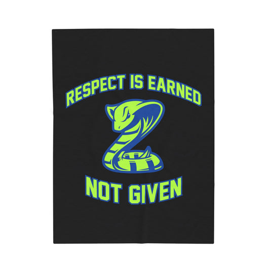 Court House Cobras Velveteen Plush Blanket - Respect Design