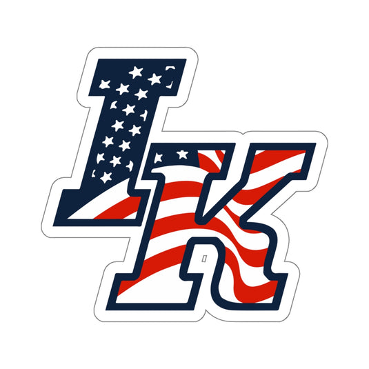 Iron Knights Kiss-Cut Sticker w/Flag Design