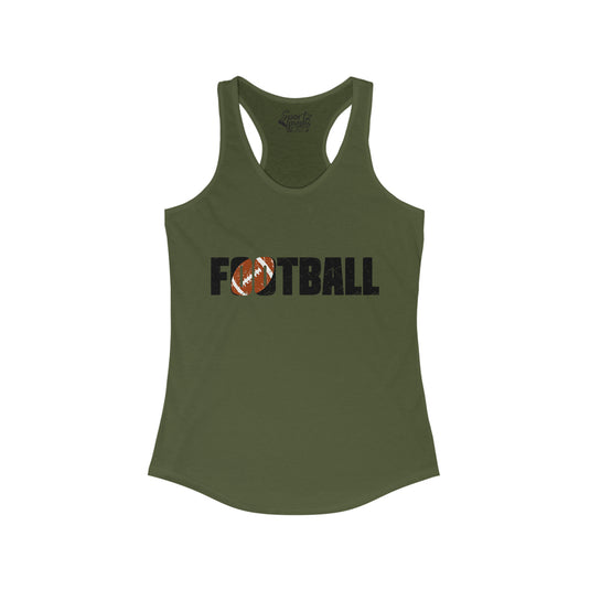 Football Adult Women's Racerback Tank