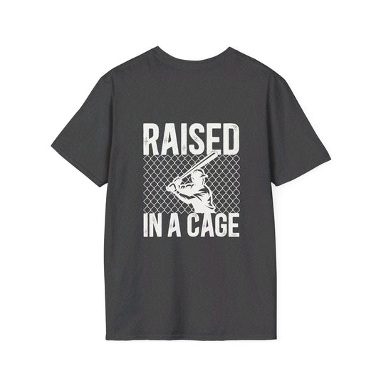 Raised in a Cage Baseball Unisex Adult T-Shirt