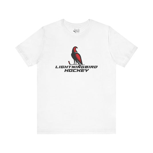 Wheeling Lightningbirds Unisex Adult Mid-Level T-Shirt - Hockey Design