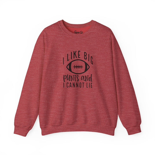 I Like Big Punts Football Adult Unisex Crewneck Sweatshirt