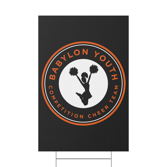 Babylon Youth Competition Cheerleading Plastic Yard Sign