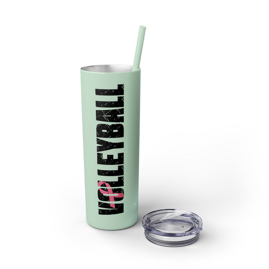 Cancer Ribbon Pick Your Sport 20oz Skinny Tumbler with Straw