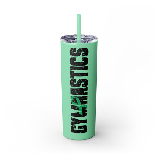 Cancer Ribbon Pick Your Sport 20oz Skinny Tumbler with Straw