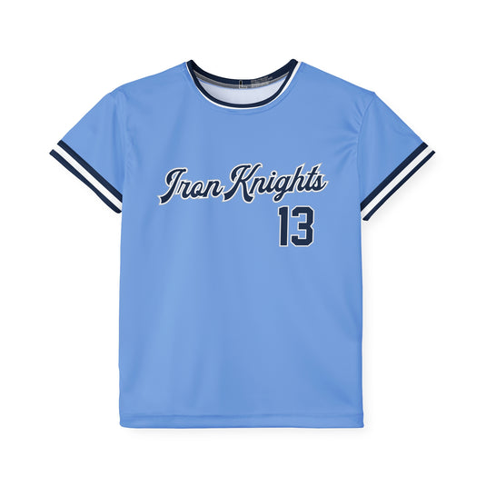 Iron Knights Blue Kid's Sports Jersey - All Over Print