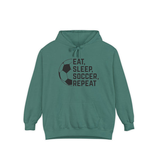 Eat Sleep Soccer Repeat Adult Unisex Premium Hooded Sweatshirt