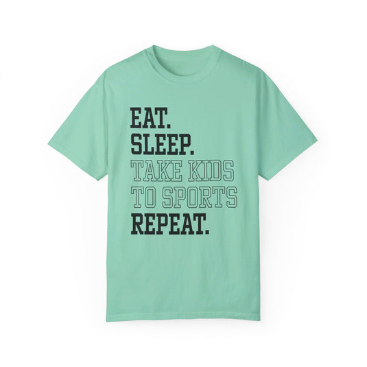 Eat Sleep Take Kids To Sports Repeat Adult Unisex Premium T-Shirt