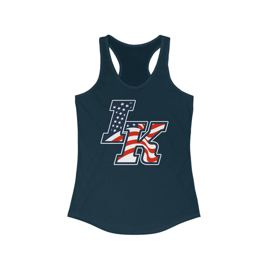 Iron Knights Women's Racerback Tank w/Flag Design