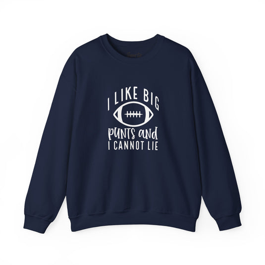 I Like Big Punts Football Adult Unisex Crewneck Sweatshirt