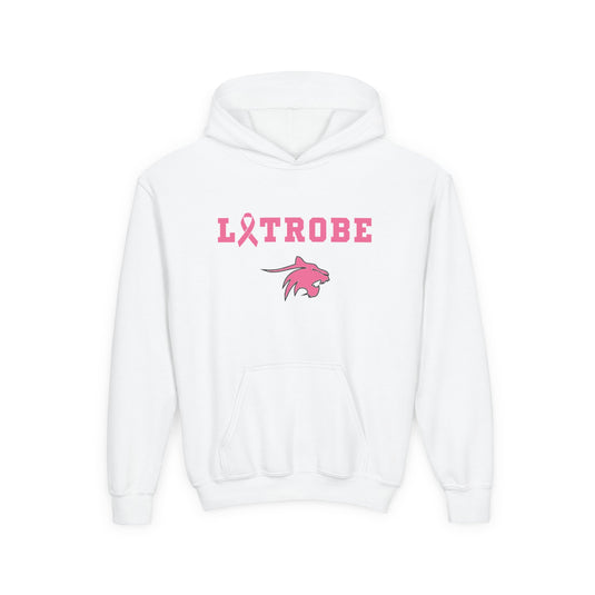 Latrobe Boys Soccer Unisex Youth Hooded Sweatshirt - Cancer Design