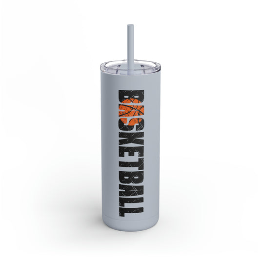 Basketball 20oz Skinny Matte Tumbler