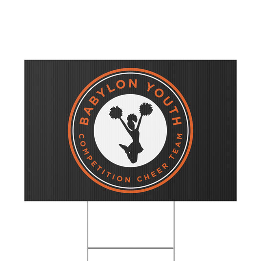 Babylon Youth Competition Cheerleading Plastic Yard Sign