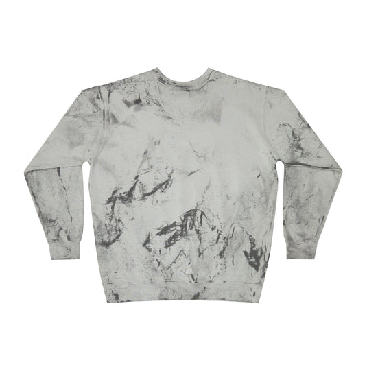 Rustic Design Baseball Adult Unisex Color Blast Crewneck Sweatshirt